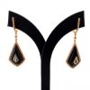 Topaz & Onyx Drop Earrings