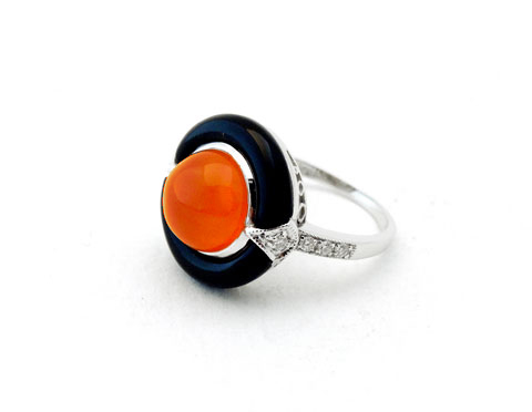 Carnelian & Onyx Ring