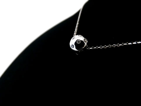 Diamond Set Ball Pendant