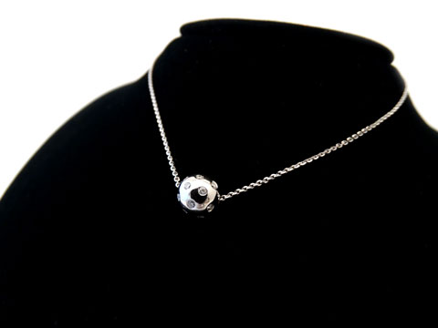 Diamond Set Ball Pendant