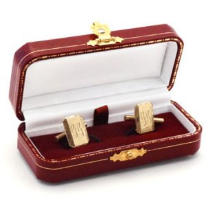 Yellow Gold Rectangle Cufflinks