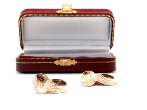 Rose Gold Cuff Links