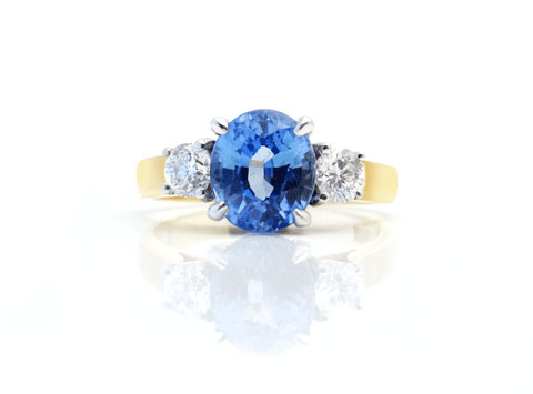 Sapphire and Diamond Ring