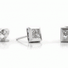 White Gold Diamond Stud Earrings