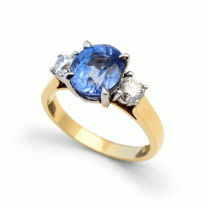 Sapphire and Diamond Ring