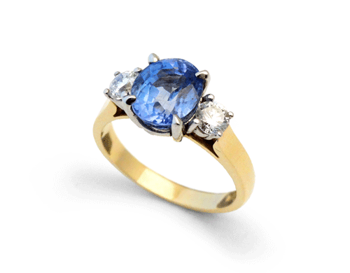 Sapphire and Diamond Ring