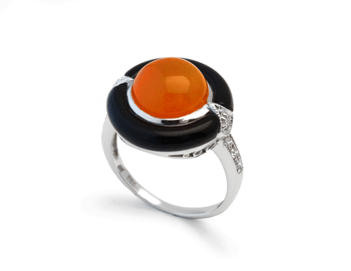 Carnelian & Onyx Ring