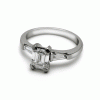 1ct Emerald Cut Engagement Ring