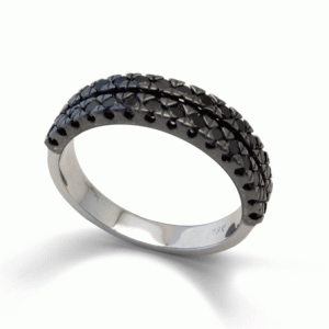 18ct Black Diamond Ring