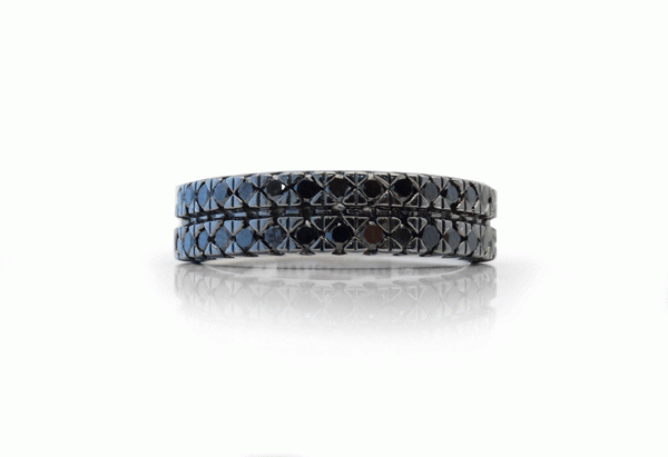 18ct Black Diamond Ring