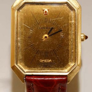 18ct Omega Electroquartz watch