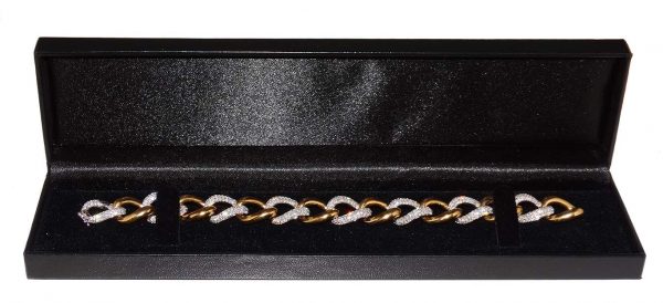 Diamond Set Curb Link Bracelet