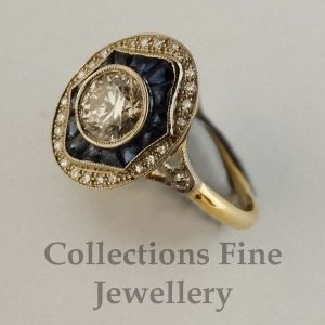 Sapphire and Diamond Ring