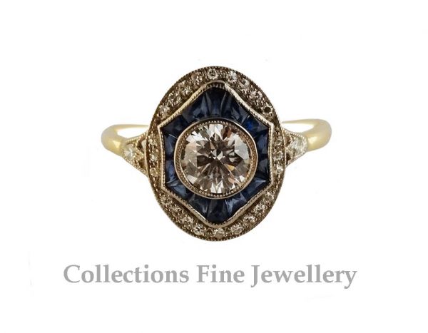 Sapphire and Diamond Ring