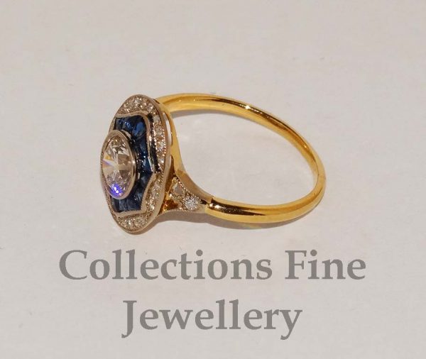 Sapphire and Diamond Ring