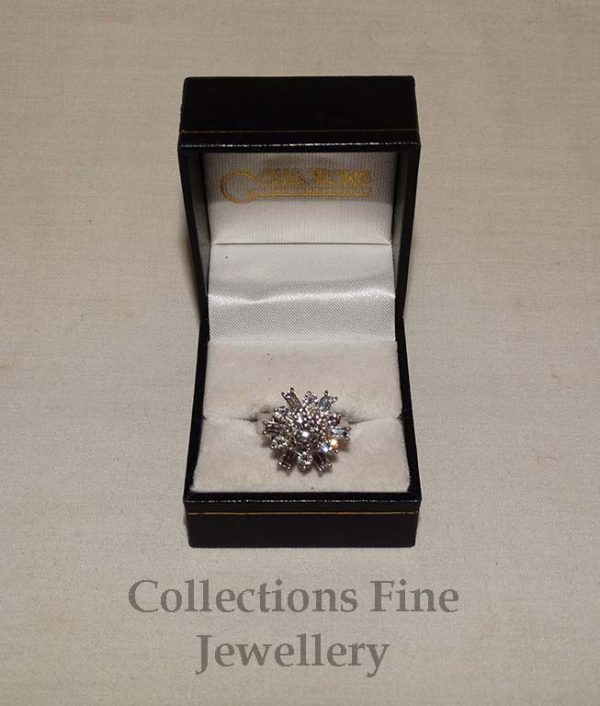 "Snowflake" Diamond Ring