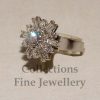 "Snowflake" Diamond Ring