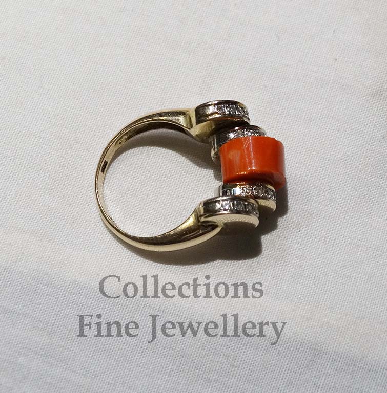 Coral and Diamond Ring Collection Fine Jewellery and Watches