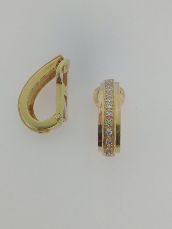 18ct Diamond Huggies